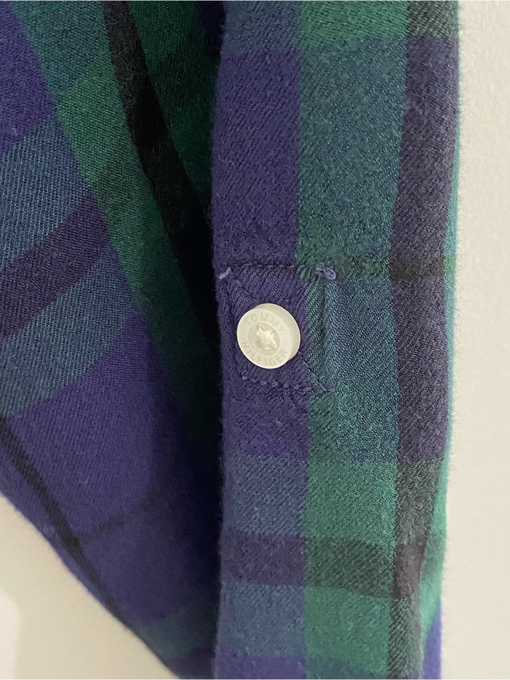 Tommy Hilfiger Blackwatch Plaid Button Down Shirt Women's XL - Picture 6 of 6